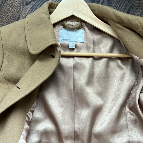 Old Navy camel wool peacoat size small - Picture 8 of 9